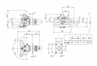 GE4G6A0 40 mm Anhängekupplung 160 x 100 mm Handhebel aufwärts