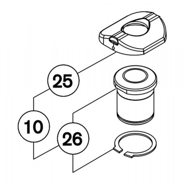 RG00495 Untere Buchse mit Auflagering