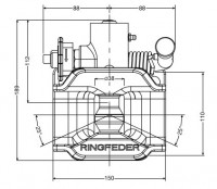 2020 40 mm Anhängekupplung 120 x 55 mm