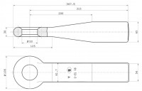 Z-037 50 mm Ring-Einschweißzugöse 65 mm x 56 mm Bestell-Nr. 30000490