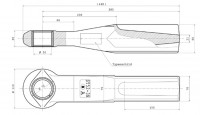 Z-033.4 Schwerlastprofilzugöse 80 x 70 mm mit geschlitzter Buchse Bestell Nr. 300014