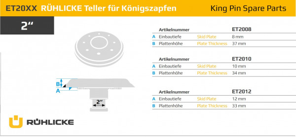 ET2008 Einschweißteller 8 mm