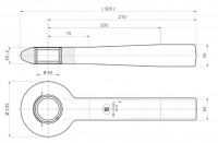 Z-012.1 40 mm Einschweißzugöse 40 mm x 40 mm mit geschlitzter Buchse