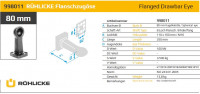 998011 Flanschzugöse 80 mm Kugelkalotte 8-Loch Land- und Forstwirtschaft