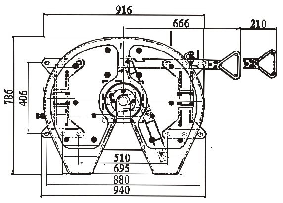 RS08 Sattelkupplung Bauhöhe 172mm Standard Schmierung 2 Zoll