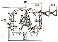 RS08 Sattelkupplung Bauhöhe 185mm Standard Schmierung 2 Zoll